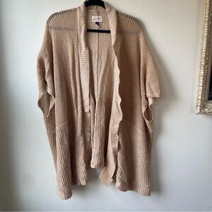 Universal Thread Light Tan Open-Front Cardigan